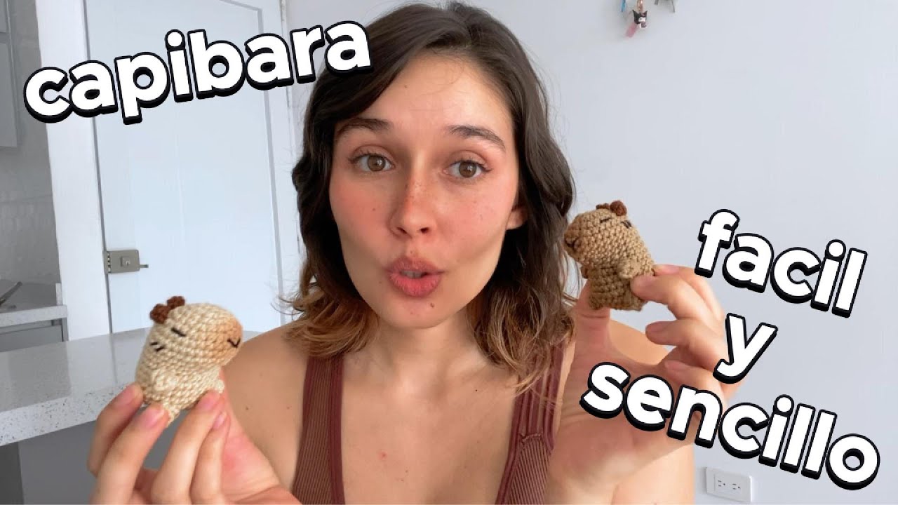 Capibara tejido a crochet (paso a paso)