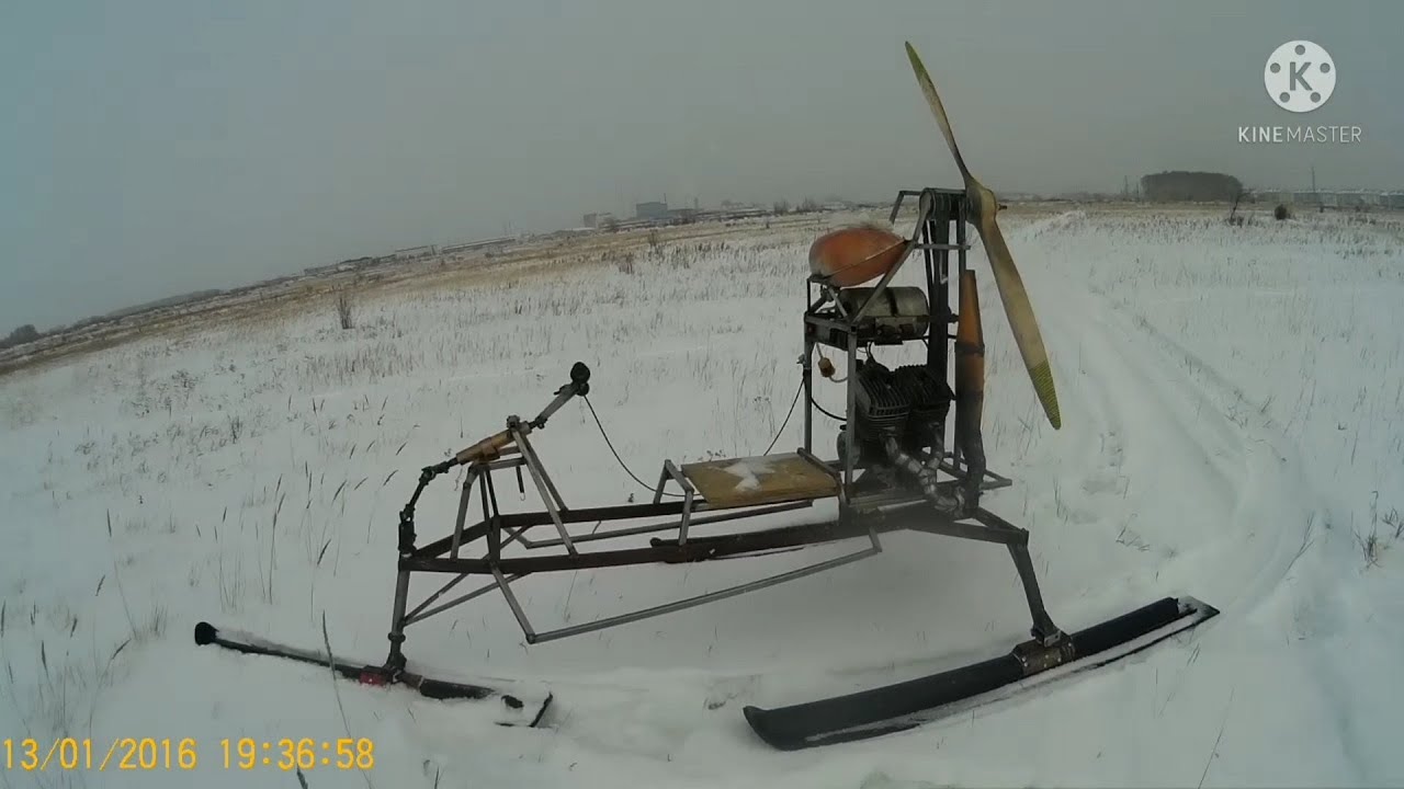 Аэросани. Две лопасти после одной. Впечатления...