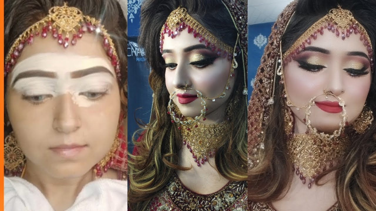 Bridal makeup tutorial by Huma Zeeshan//wedding bridal makeup//Nikah bride makeup//Pakistani bride