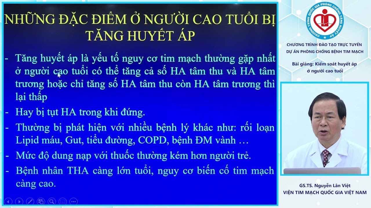 Kiểm soát huyết áp ở người cao tuổi