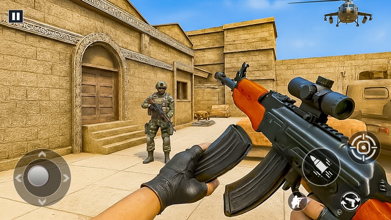 Modern Commando Shooting Games - Gun Strike Battle 3D _ Android GamePlay