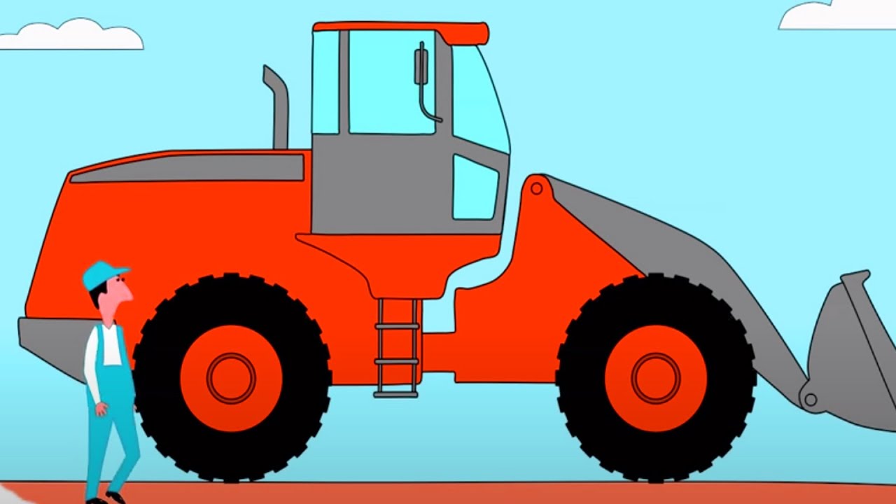 Traktoren für Kinder | Traktoren lernen | Bagger | Autos | Das Malbuch 