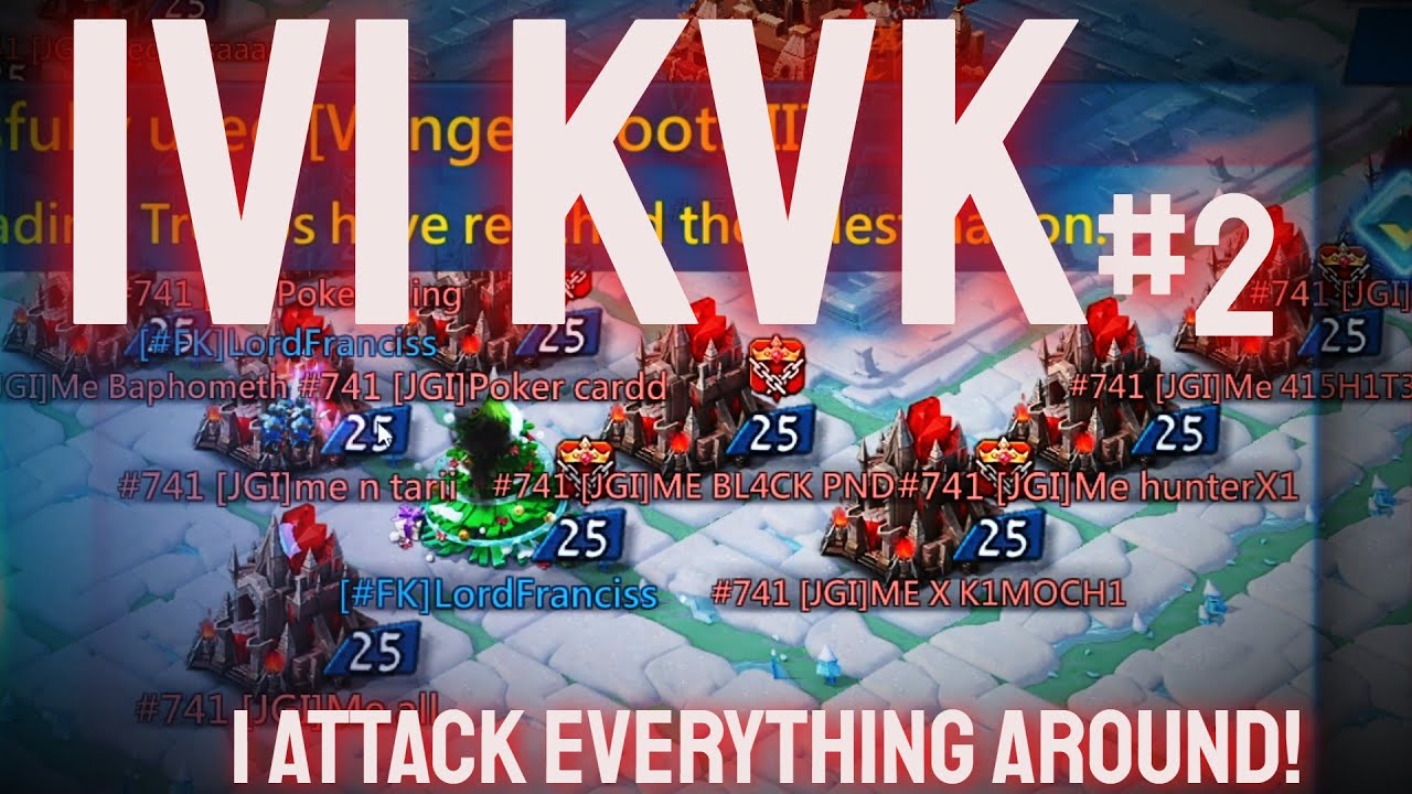 Lords Mobile| 1V1 KVK, I ATTACK EVERYTHING AROUND!