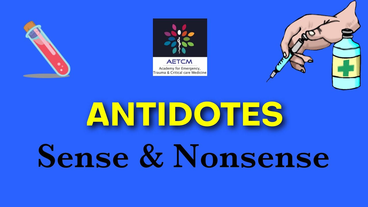 Antidotes || Toxicology || True antidotes