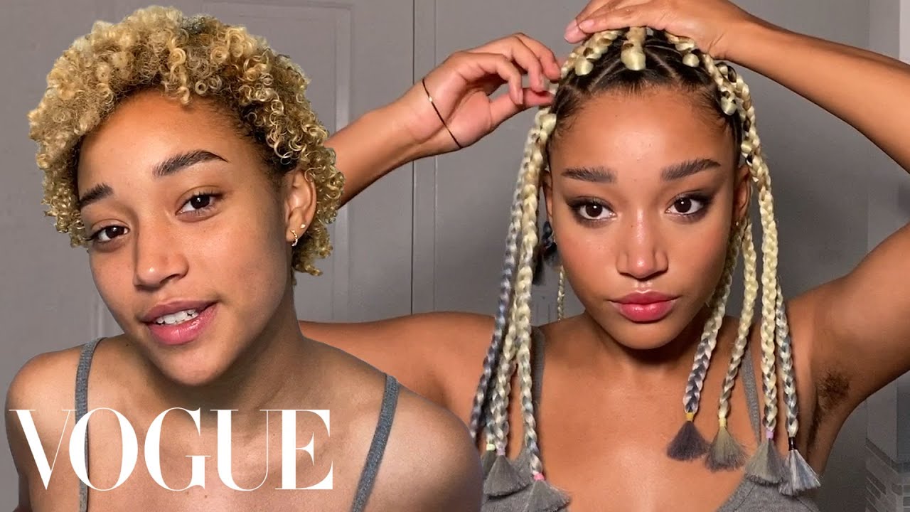 Amandla Stenberg's Guide to Box Braids, Smoky Eyes, and TikTok Brows | Beauty Secrets | Vogue