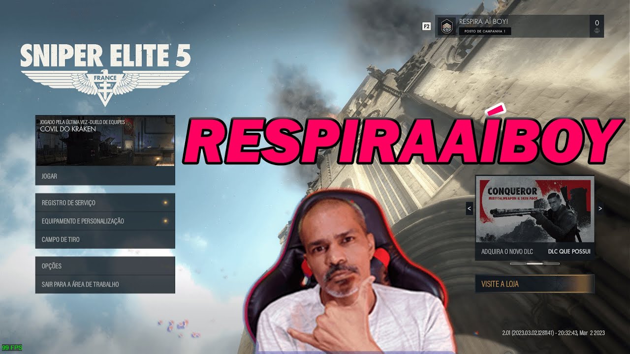 SNIPER ELITE 5: A CAÇA AOS INIMIGOS COM RESPIRAAÍBOY PART. II | CROSSPLAYER ATIVADO | PC STEAM