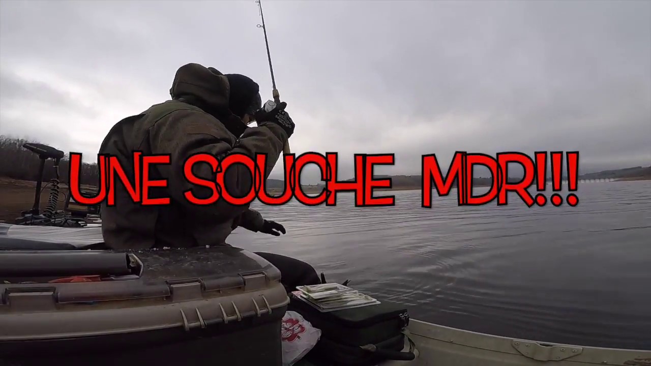 pêche en verticale  barrage de Pannecière 2017 12 28