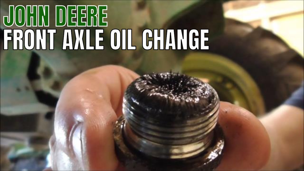 CHANGING FRONT AXLE OIL ON TRACTOR