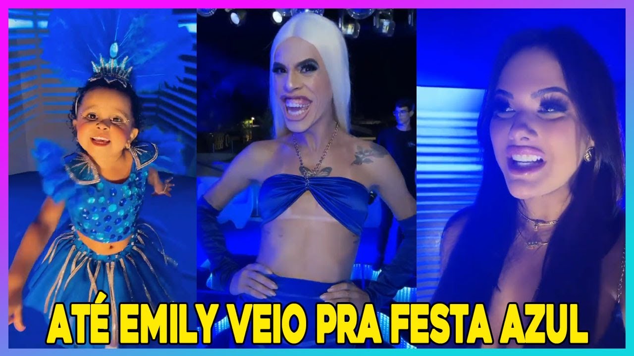 E A FESTA AZUL NA CASA DA BARRA DE CARLINHOS COMEÇA