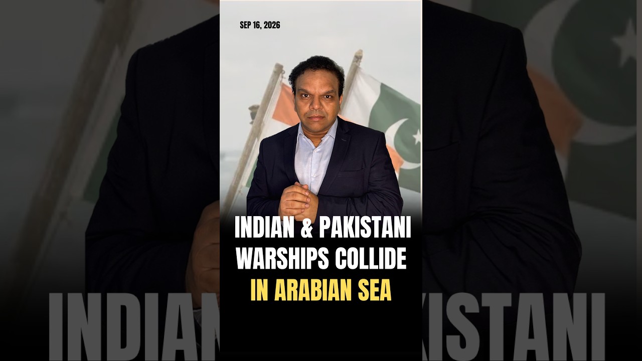 Indian & Pakistani Warships Collide in Arabian Sea #pakistan #navy #indiannavy #arabiansea #paknavy