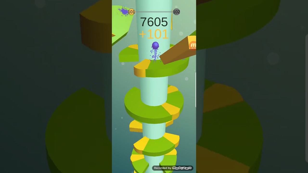 Beating Level 101 on Helix Jump