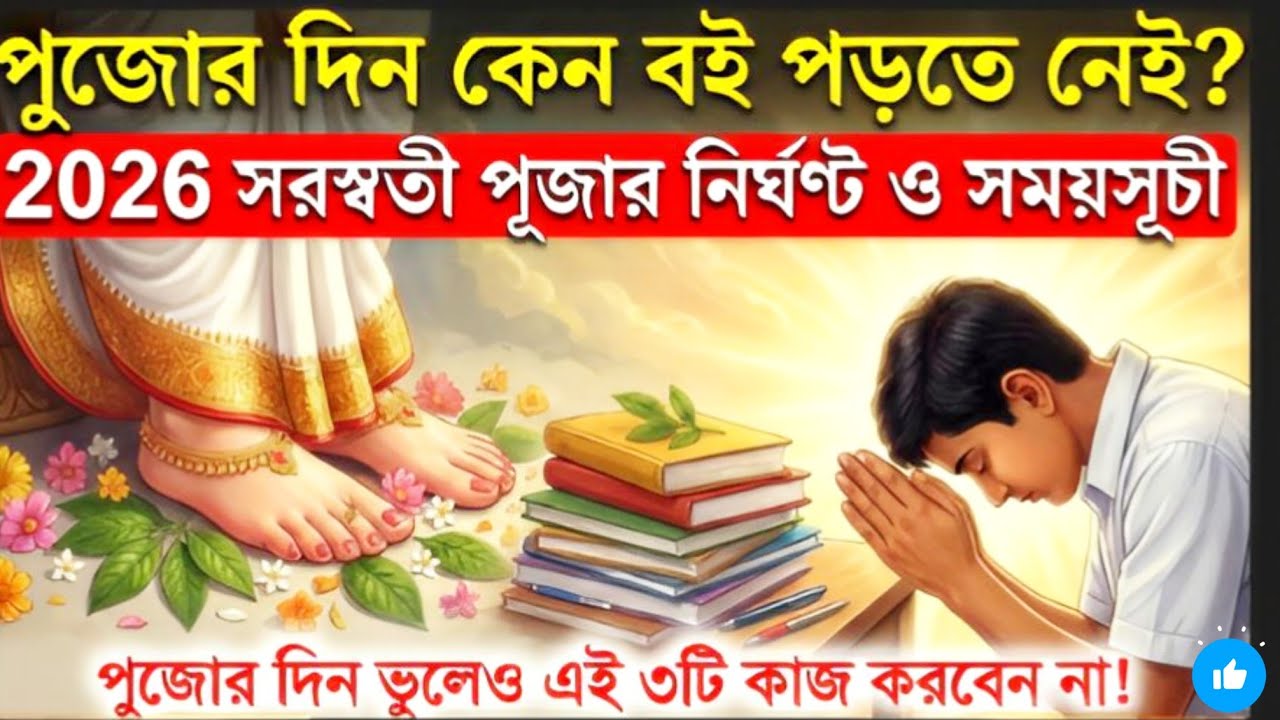  শুক্রবার সরস্বতী পুজোর দিন এই ১টি কাজ করলে হাতে-নাতে ফল পাবেন! পরীক্ষিত সত্য | Saraswati Puja 2026