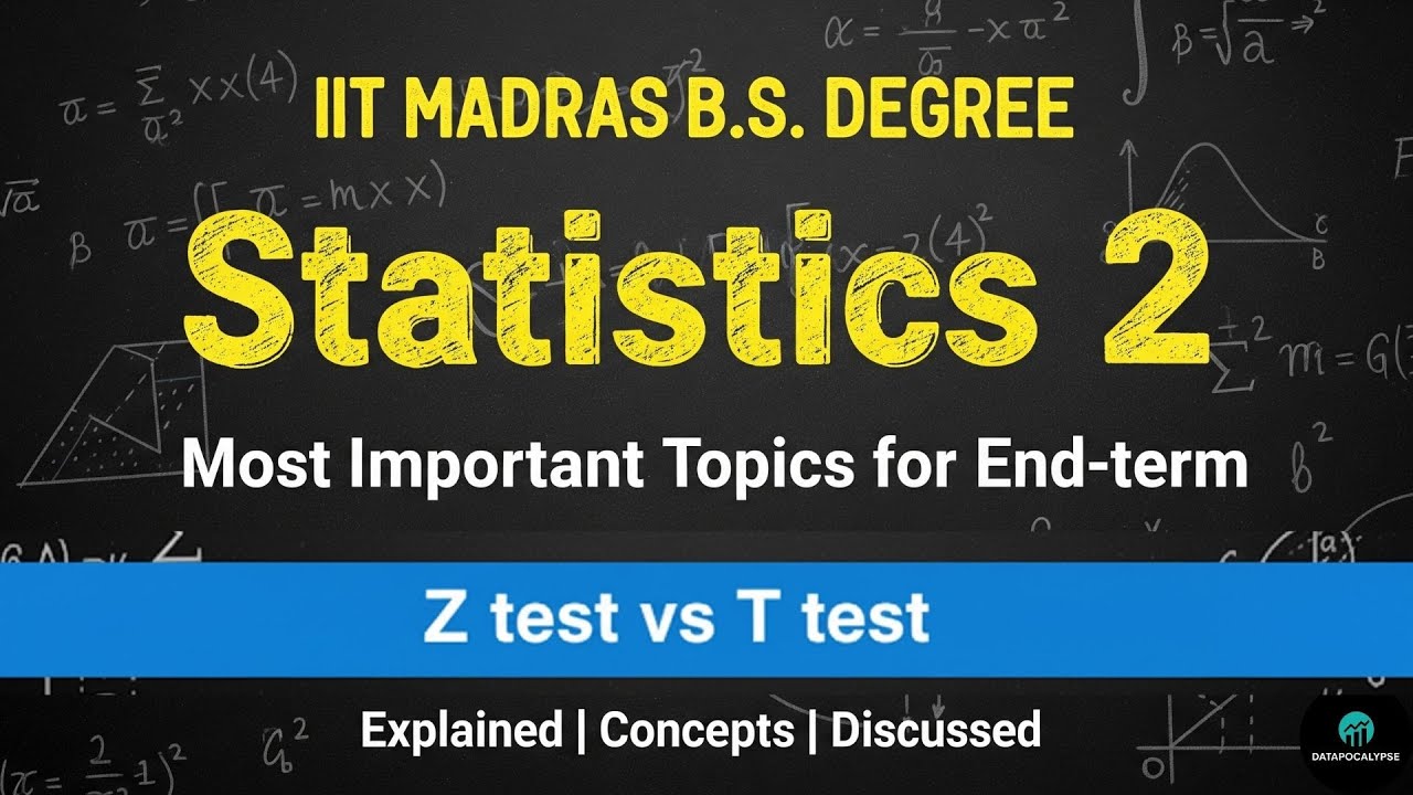Stats 2 End Term - MUST KNOW Topics & PYQs | IIT Madras BS Degree #iitmadras #stats2 #bsdegree