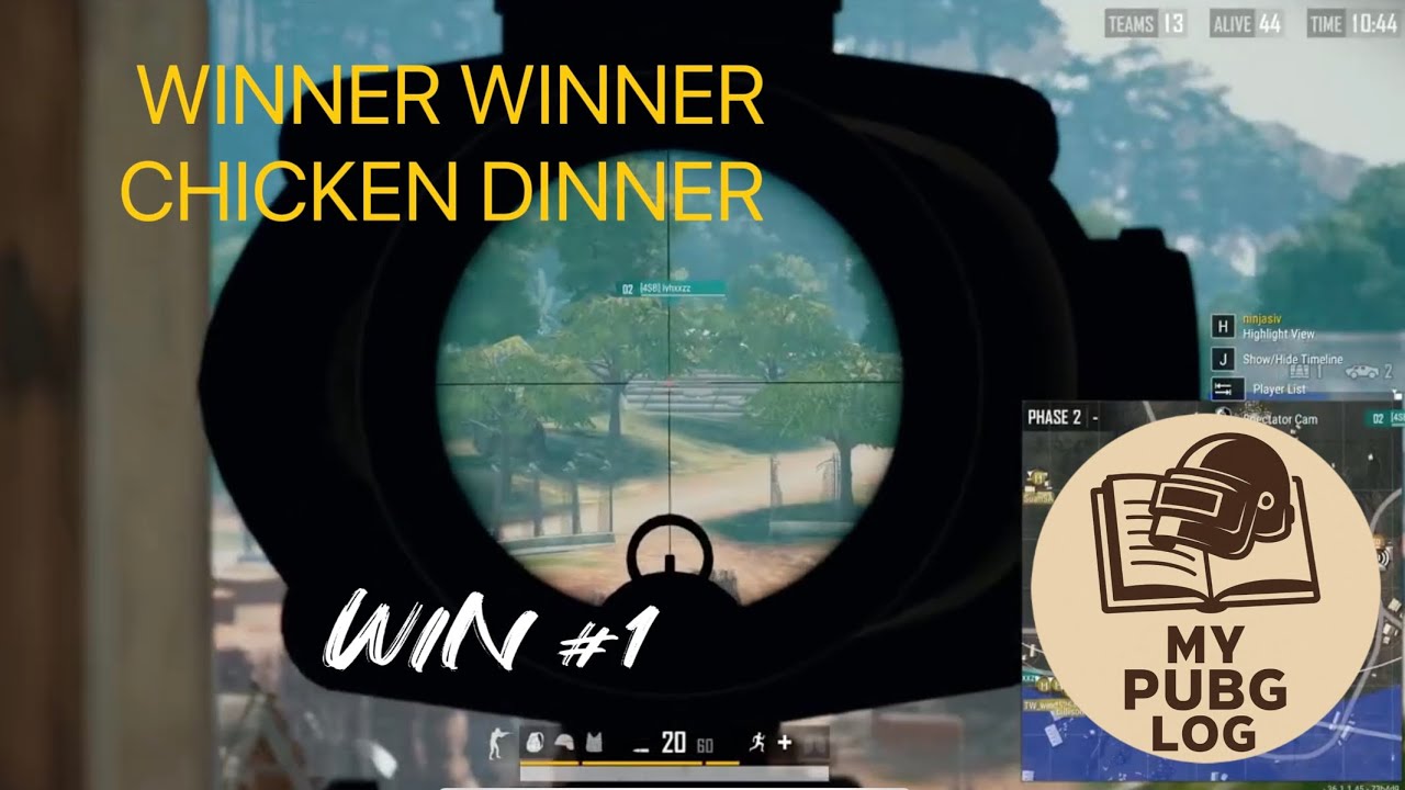 Replay *1 KILL* | My PUBG Log | 4 Man Squad - Chicken Dinner