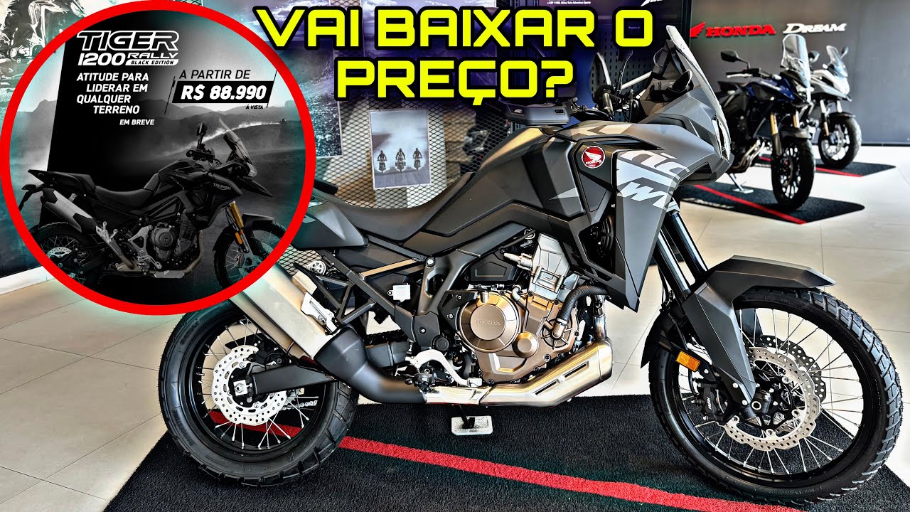 AFRICA TWIN 1100 MT 2024 VS NOVA TIGER 1200 BLACK EDITION-QUAL VALE MAIS A PENA? QUASE MESMO PREÇO