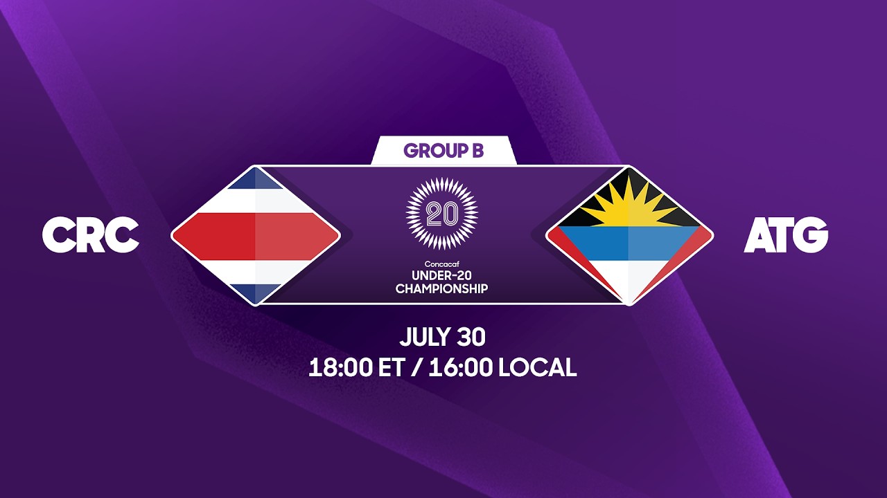 Costa Rica vs Antigua and Barbuda | 2026 Concacaf Under-20 Championship