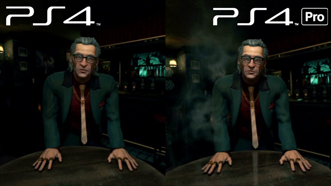 PS4 Pro vs PS4 - London Heist PS VR