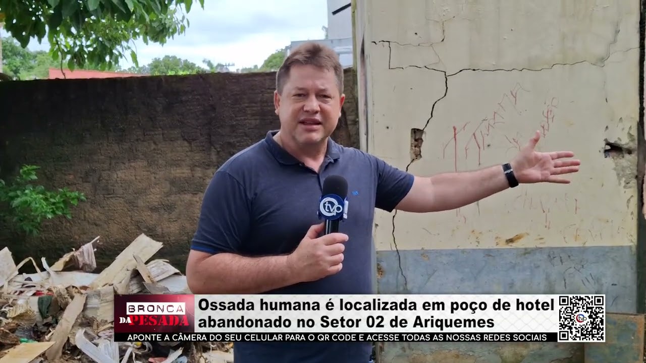 PASSAGEM NO LOCAL - Ossada humana é localizada em poço de hotel abandonado no Setor 02 de Ariquemes