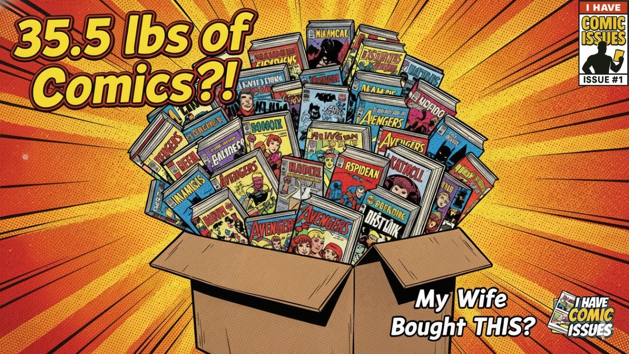 My Wife Bought 35.5 lbs of Comic Books on Whatnot for $82.94… and Had No Idea What She Got!