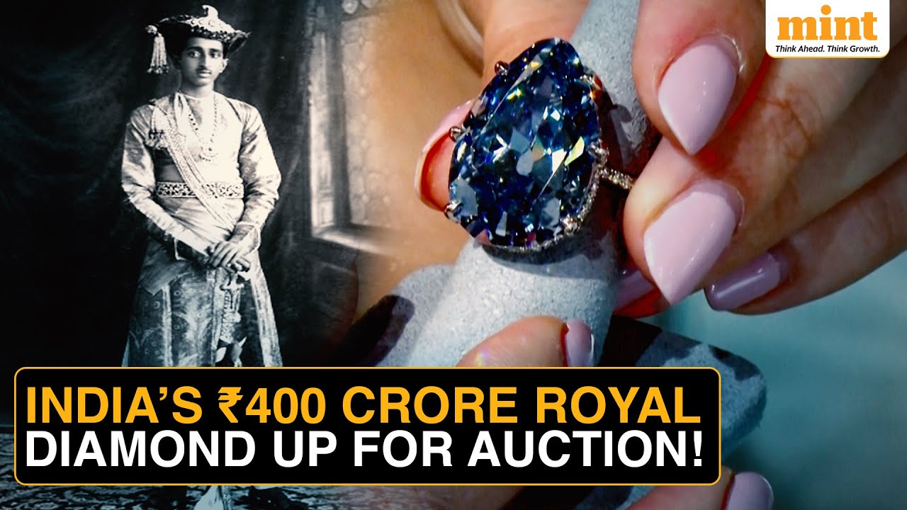 The ₹400 Crore &lsquo;Golconda Blue&rsquo; Royal Diamond, Once Owned By Indore&rsquo;s Maharaja Goes&nbsp;For&nbsp;Auction
