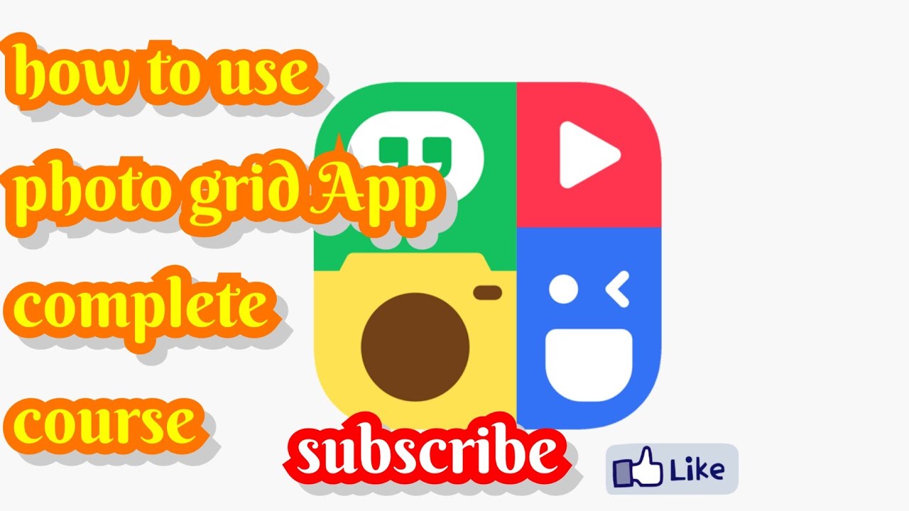 #How to use photo grid App complete
