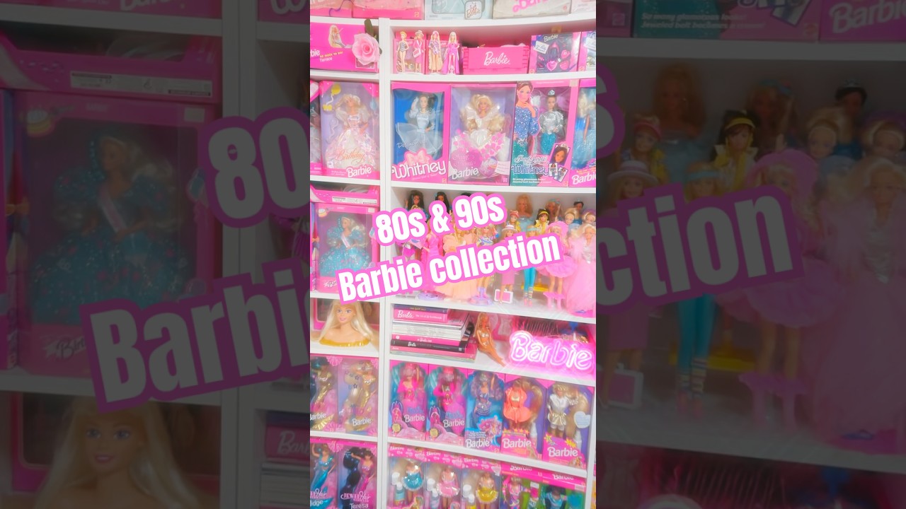 My 80s/90s Pink Barbie Collection 🩷 #barbie #dolls #nostalgia #collection