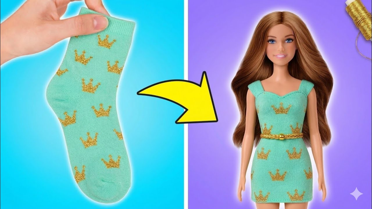 🧵 ملابس دمى سهلة الصنع يدويًا: أكثر من 25 فكرة رائعة لملابس يمكنك صنعها بنفسك! 👗