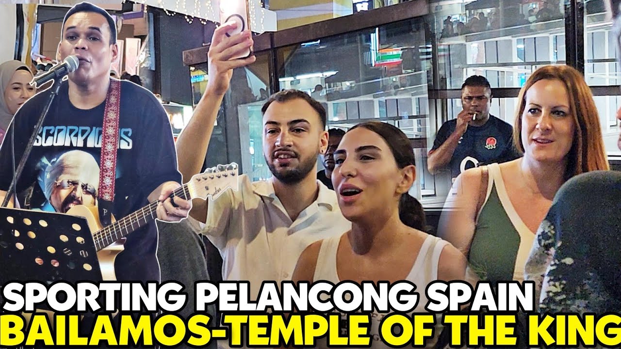 Penonton ramai Bob bawak Bermacam jenis Lagu | Tourist spain enjoy layan busking