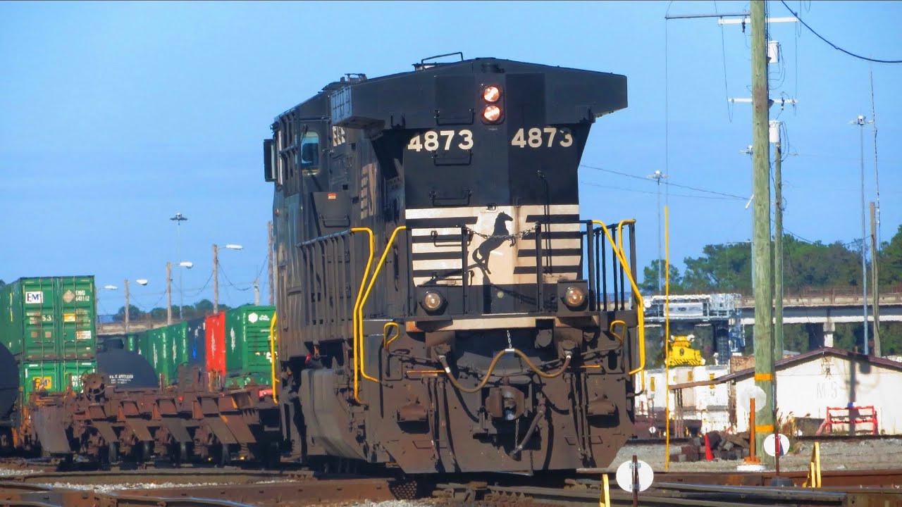 NS AC44C6M 4873 Switching Simpson Yard | Not Your Typical Yard Power
