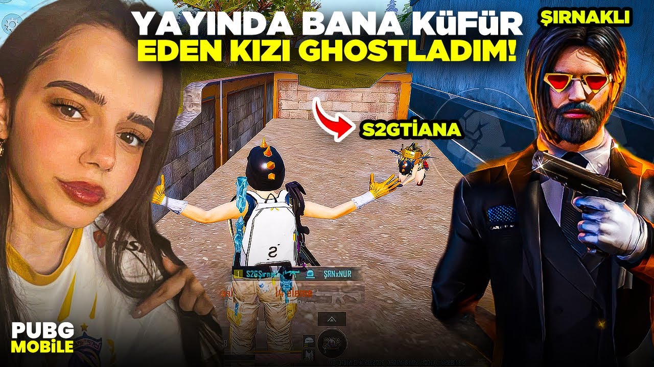 S2GTİYANA YI YAYINDA GHOSTLADIM ÇILDIRDI 😳(KÜFÜR ETİ ) PUBG MOBİLE