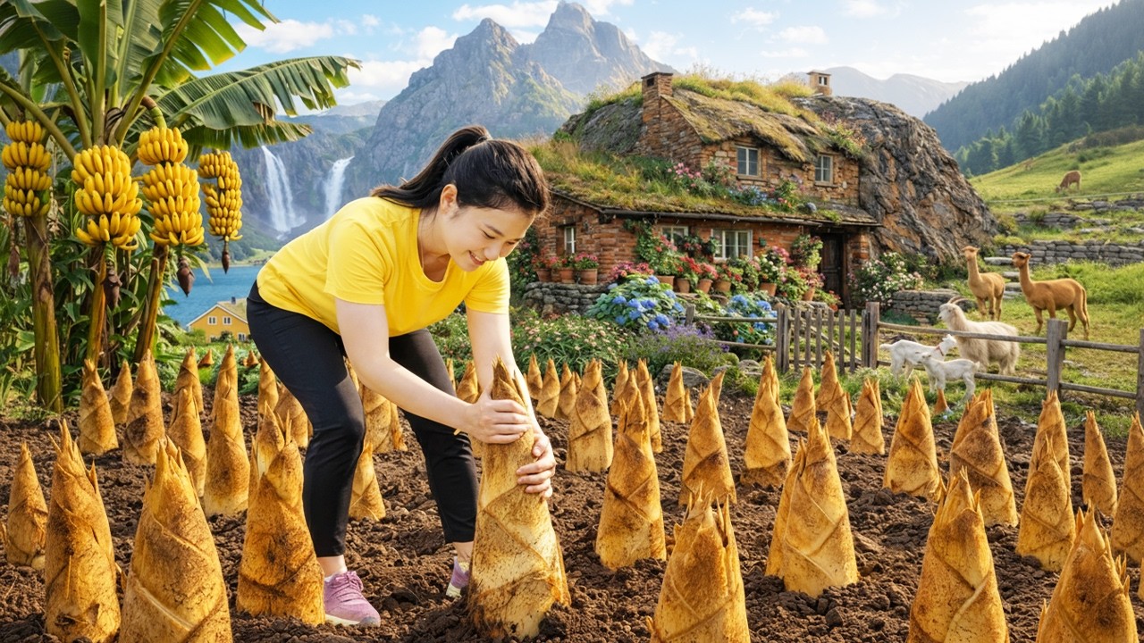 Harvesting Fresh Bamboo Shoots to Sell at the Market & Cleaning the Farm  | Thuy Countryside