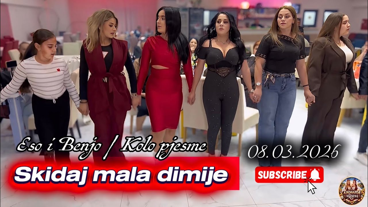 Skidaj mala dimije, pjesme u kolu💃sijelo 8.Mart🌹
