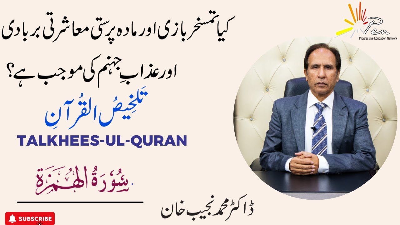 Surah  Al-Humazah  (Chapter 104) |Talkhees-ul- Quran by Dr Muhammad Najeeb Khan#SurahHumazah