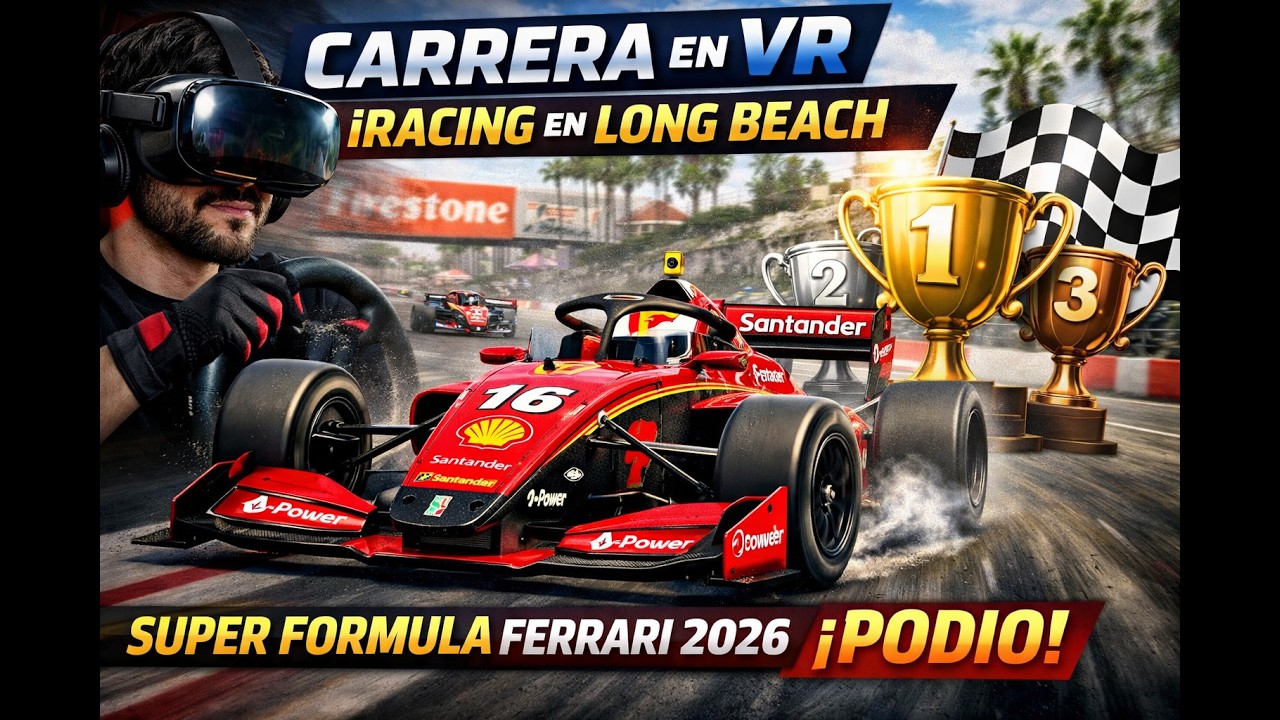 iracing VR. SFL en long beach. Aprovechando regalos