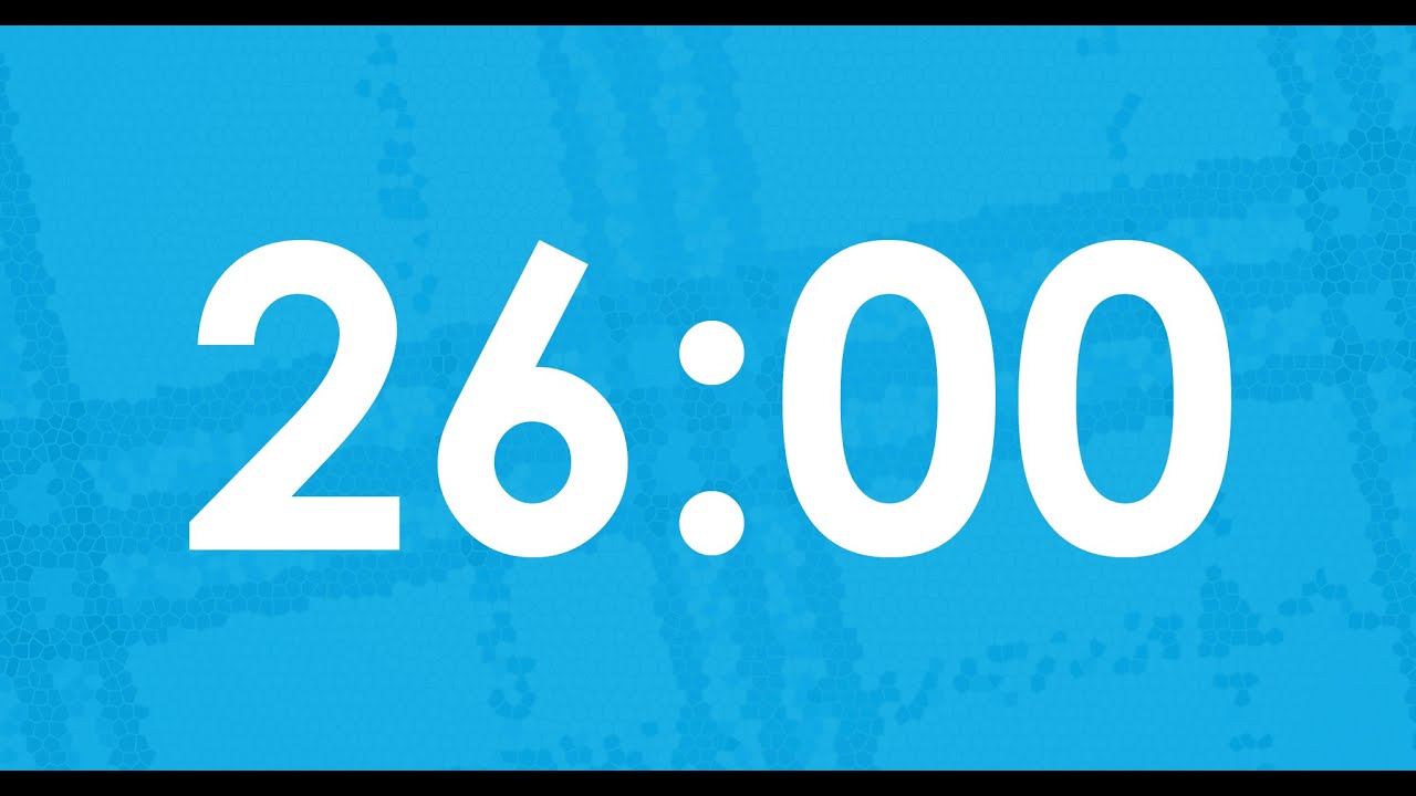 Twenty-Six-Minute (26 min) Countdown Timer