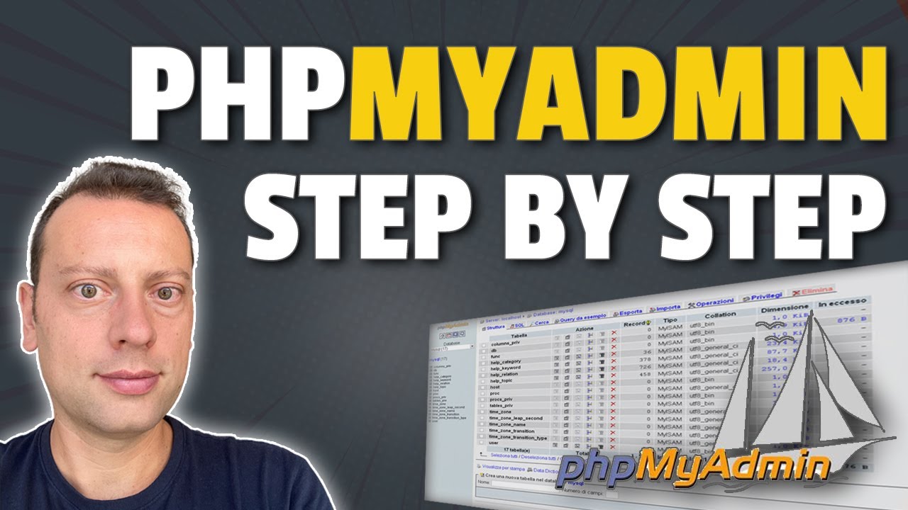 PHP CORSO ITA - GUIDA PHPMYADMIN STEP BY STEP