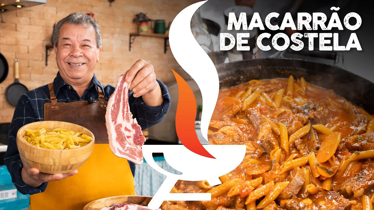 Receita de Macarrão com Costela Minga
