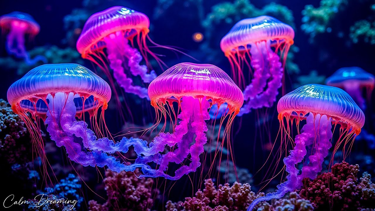 The Best Jellyfish Aquarium for Deep Sleep - FALL ASLEEP IMMEDIATELY - Melatonin Release #2