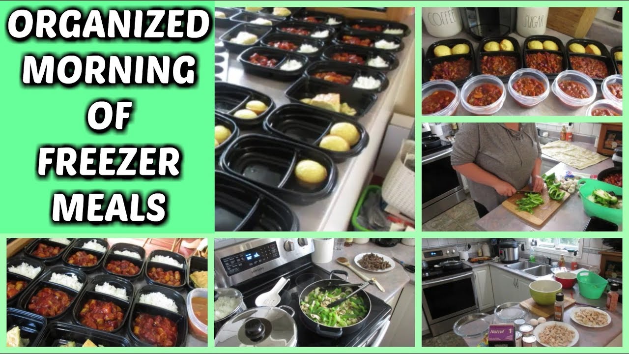 ORGANIZED MORNING OF FREEZER MEALS
