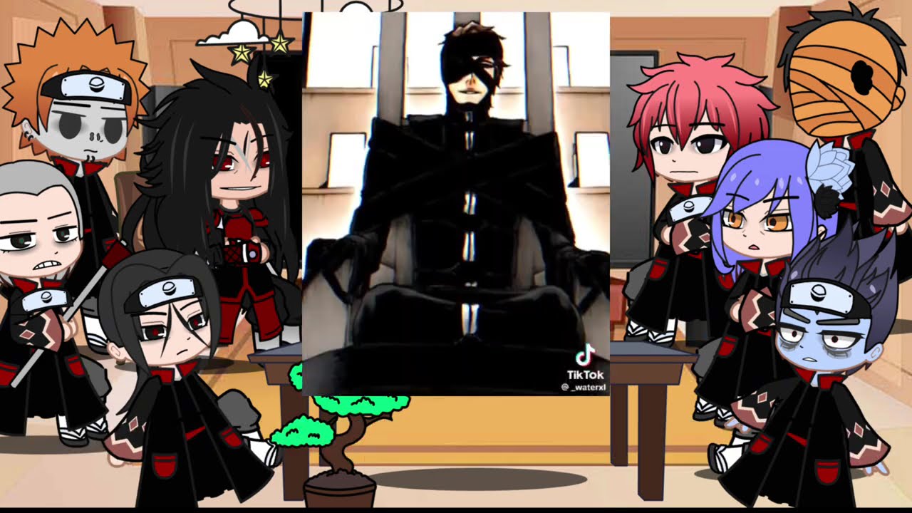 Naruto friends react to Naruto as Aizen | ichigo | Bleach | sasuke | Gacha life
