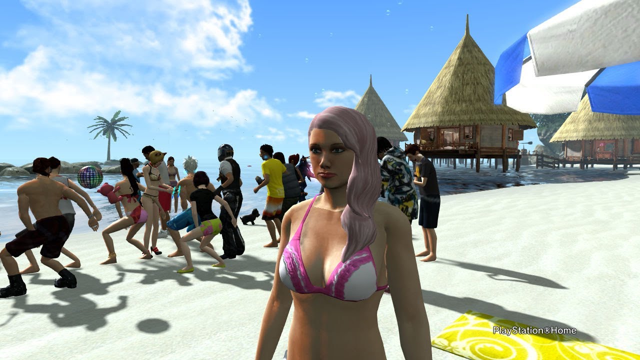 PlayStation Home - DH Closed Beta 2 meet up Glittering Sands April 2023 (slideshow)