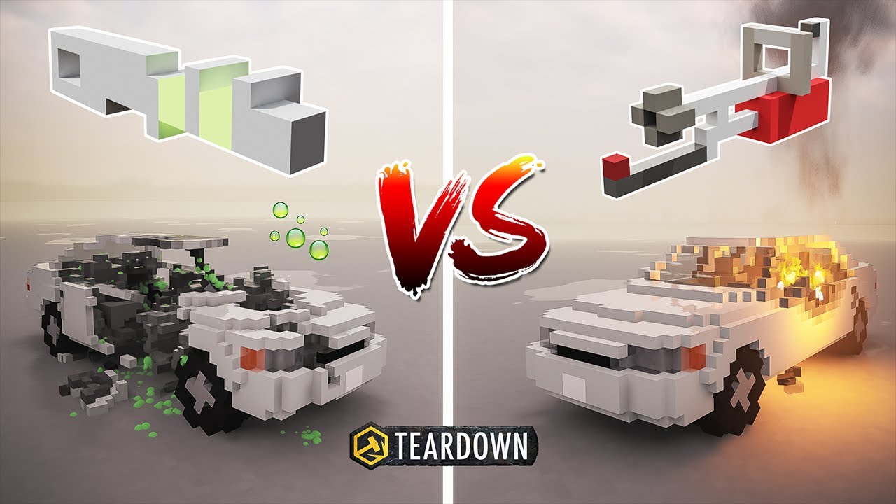 Acid Gun vs Gasoline Flamethrower | Teardown