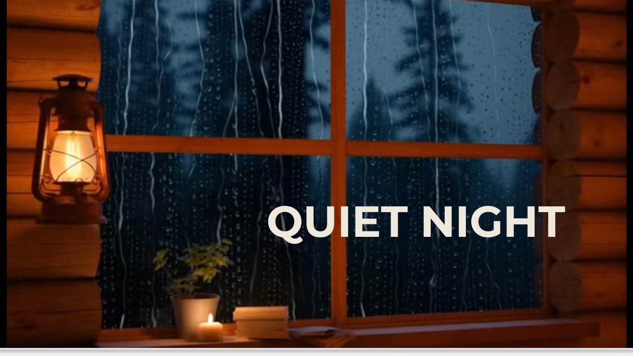 Cabin Window Rain 🌧️  Deep Sleep & Relax  No Thunder  1 5H