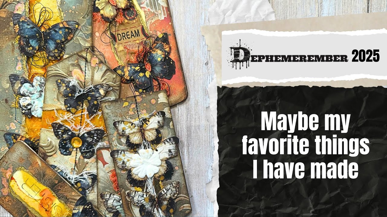 Altered Tag & Torn Wallpaper/DEC 30 #dephemerember