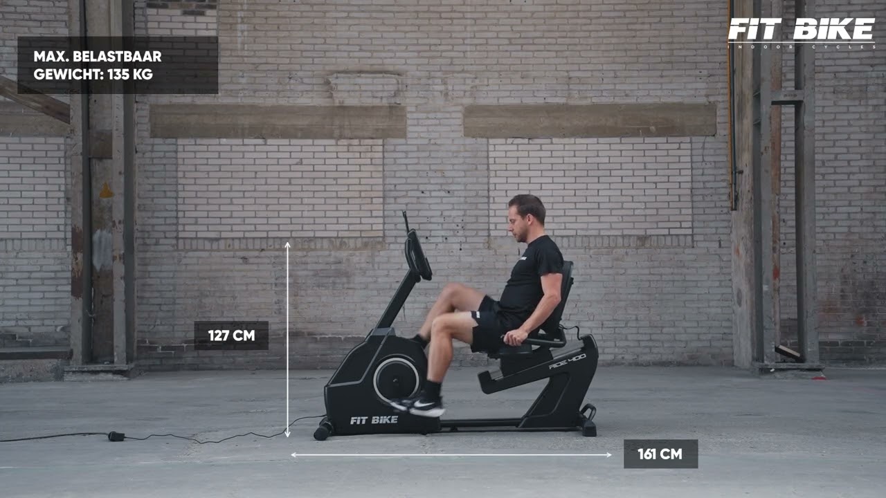 FitBike Ride 400 iPlus - Recumbent bike - Betersport
