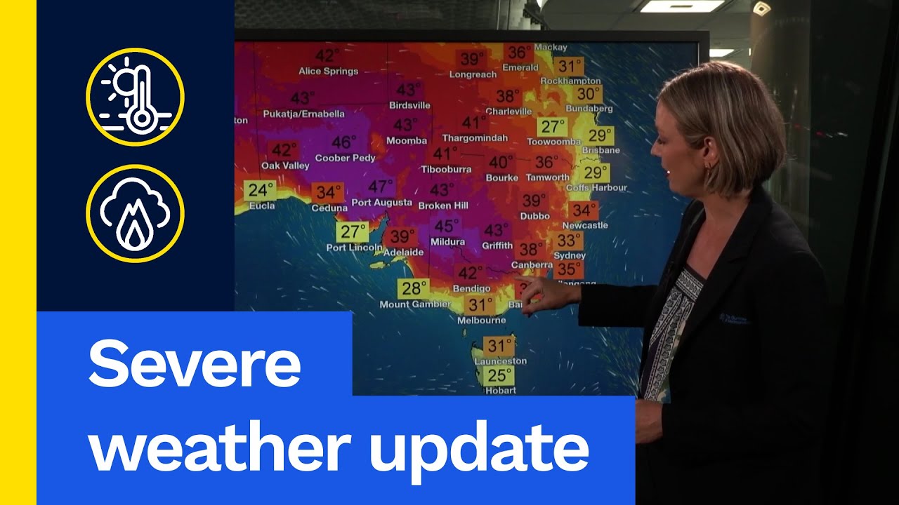 Severe Weather Update 8 January 2026: Catastrophic fire danger for the south-east