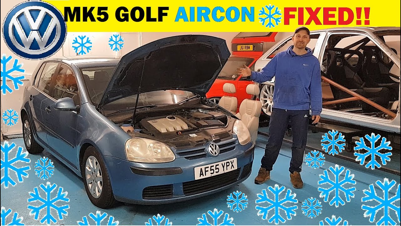 Кондиционер на VW Golf 5-го поколения ОТРЕМОНТИРОВАН! Странный какой-то кондиционер!