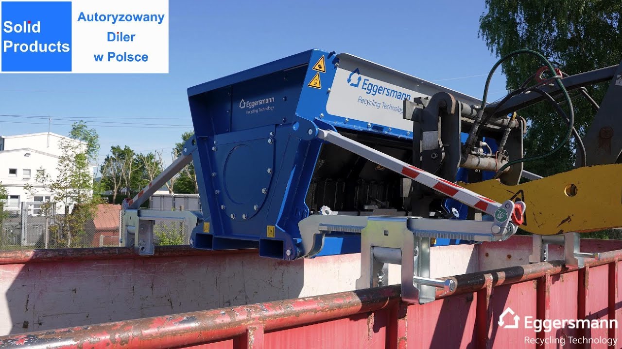 Solid Products - Eggersmann C14 (PL) Rozdrabniacz na-kontener Drewno (EN) Shredder 