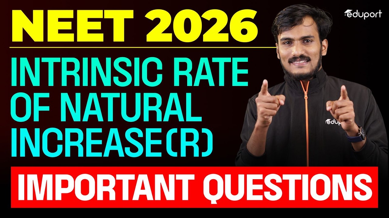 Intrinsic Rate of Natural Increase (r) - Important Questions | Eduport NEET