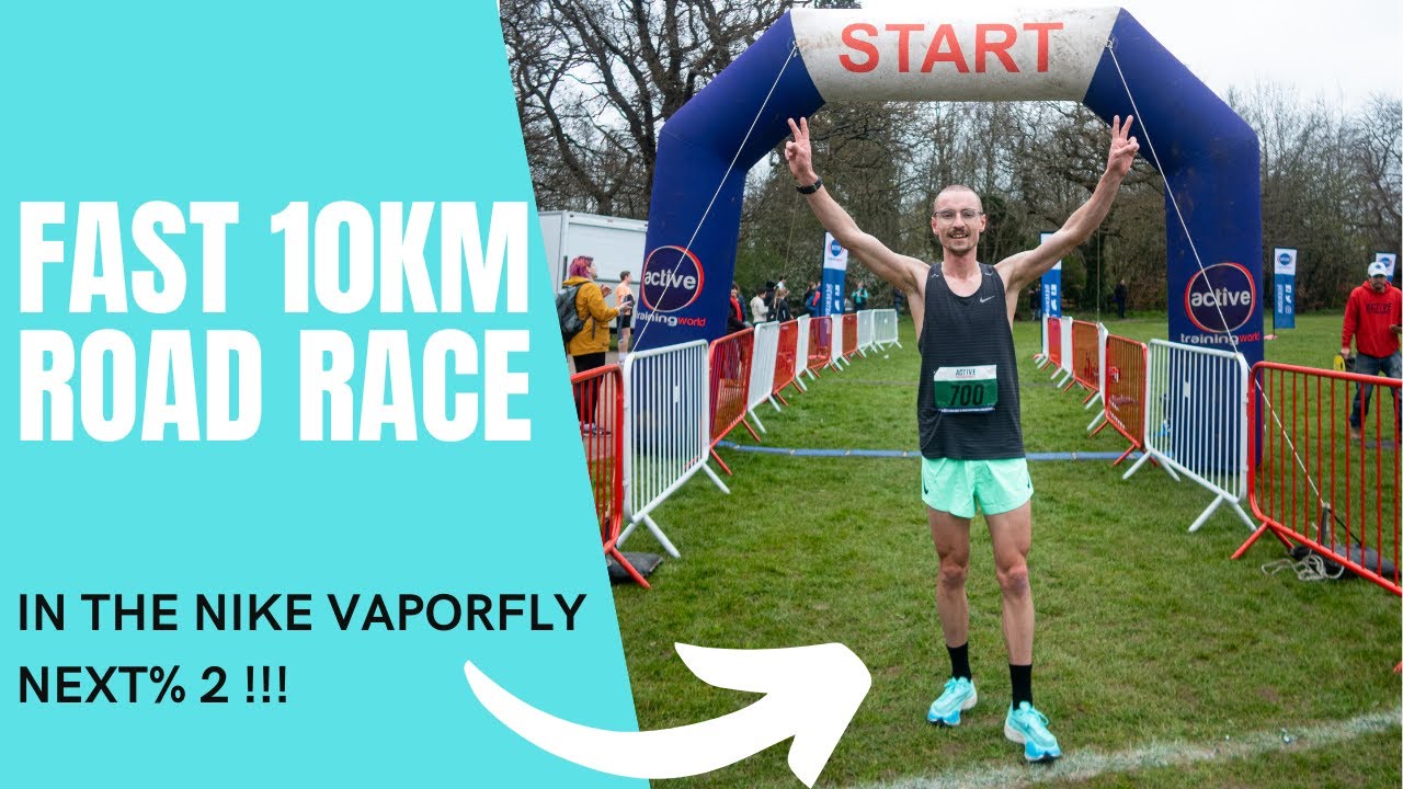 10KM RACE IN THE NIKE VAPORFLY NEXT%2 (WINNING TIME 30:00)